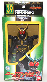 Kamen Rider Exceed Gills (Rider Hero Series, Black, Lucky Draw, Terebikun Prize, 39), Kamen Rider Agito, Bandai, Action/Dolls