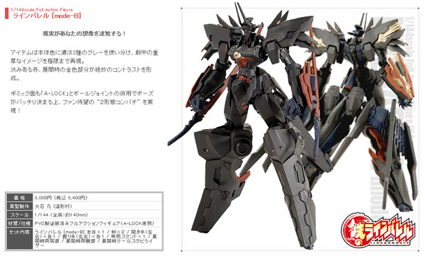 Linebarrel (mode-B), Kurogane No Linebarrels, Volks, Action/Dolls