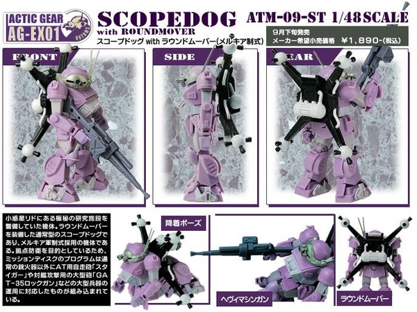 ATM-09-ST Scopedog (Round Mo(Melkia Type)), Soukou Kihei VOTOMS, Takara Tomy, Action/Dolls, 1/48