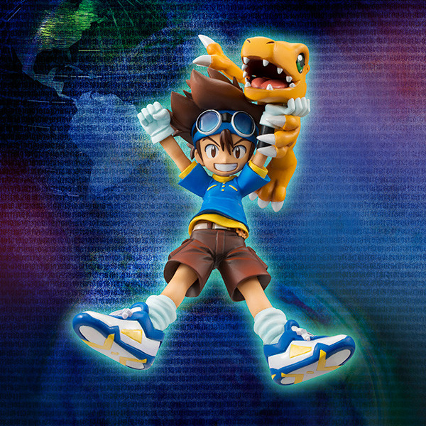 Agumon, Yagami Taichi, Digimon Adventure, MegaHouse, Pre-Painted, 1/10, 4535123815836