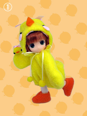 Chokochoko Moko-chan, Moko-chan [107153] (Chickabiddy Ribbon-chan), Mama Chapp Toy, Obitsu Plastic Manufacturing, Action/Dolls, 1/6