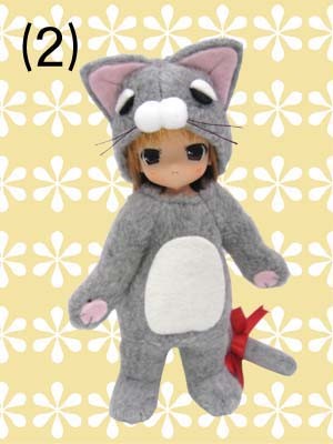 Chokochoko Remiru, Remiru [109406] (Neko Gurumi, Light Gray), Mama Chapp Toy, Obitsu Plastic Manufacturing, Action/Dolls, 1/6