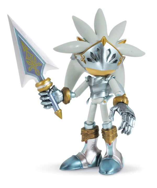 Silver the Hedgehog, Sonic To Ankoku No Kishi, Jazwares, Action/Dolls, 1/5
