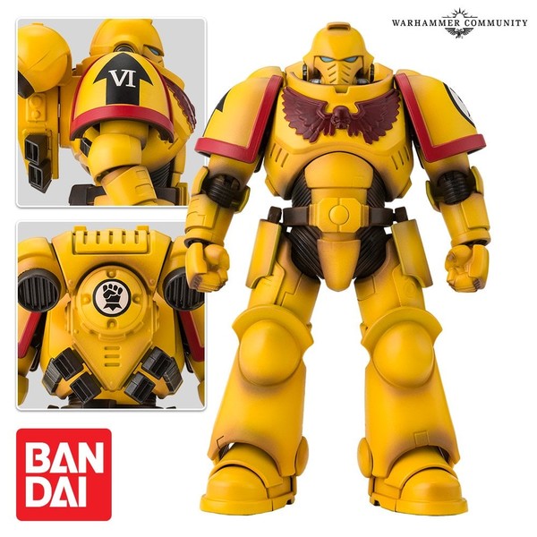 Primaris Space Marine (Imperial Fists), Warhammer 40, 000, Bandai, Action/Dolls