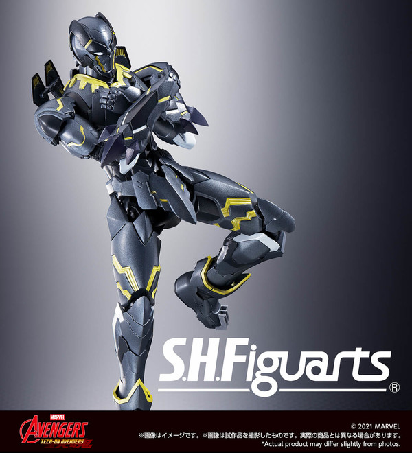 Black Panther, Tech-on Avengers, Bandai Spirits, Action/Dolls