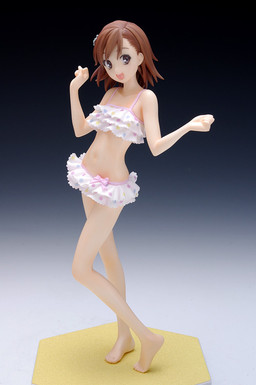 Misaka Mikoto (Swimsuit), To Aru Kagaku No Railgun, Wave, Pre-Painted, 1/10, 4943209551132