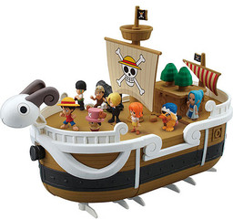 Carue, Dracule Mihawk, Eneru, Going Merry, Monkey D. Luffy, Nami, Nefertari Vivi, Roronoa Zoro, Sanji, Sir Crocodile, Tin-Plate Wapol, Tony Tony Chopper, Usopp (Memorial Log Ship), One Piece, Bandai, Pre-Painted