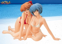Souryuu Asuka Langley (Beach Side), Shin Seiki Evangelion, New Line, Pre-Painted, 1/6