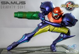 Samus Aran (Gravity Suit), Metroid Prime, First 4 Figures, Pre-Painted