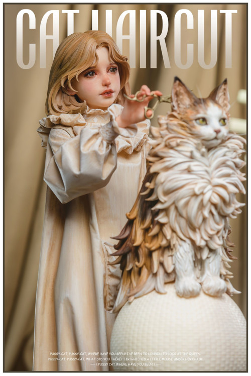 Cat Haircut, Original, Juanjuan, Garage Kit, 1/7