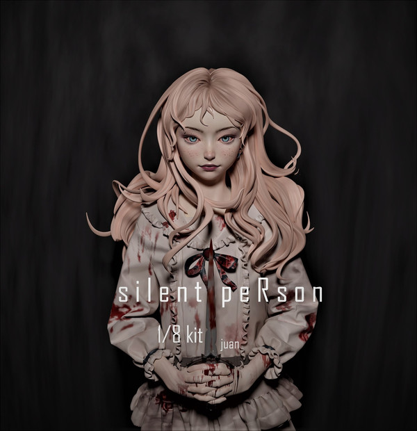 SILENT PERSON, Original, Juanjuan, Garage Kit, 1/7