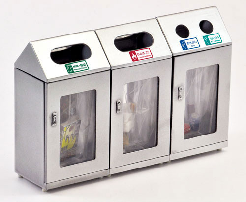 Station Garbage Can (Stainless Steel), Tomytec, Accessories, 1/12, 4543736271291