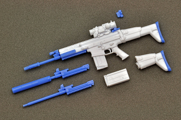 SCAR-H (Nipako Senyou model white recei.ver), Tomytec, Accessories, 1/12