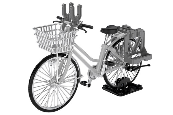 School Bike (For Designated Defense School) (Silver), Tomytec, Accessories, 1/12, 4543736312123
