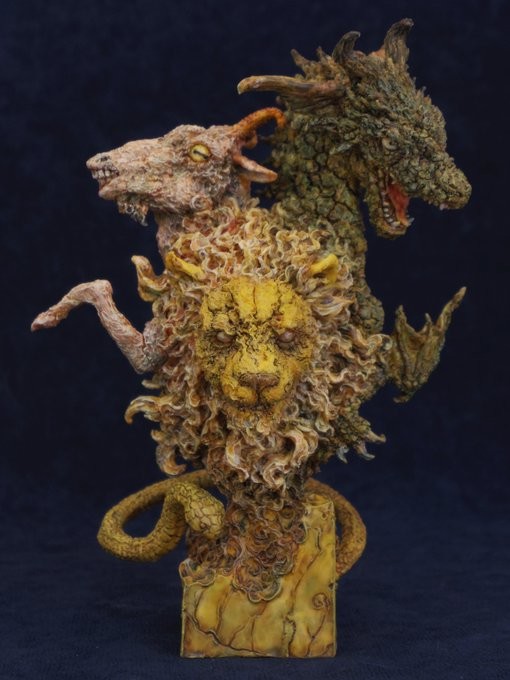 Haishi No Mixed Beast "Chimera", Original, Gill Gill, Garage Kit