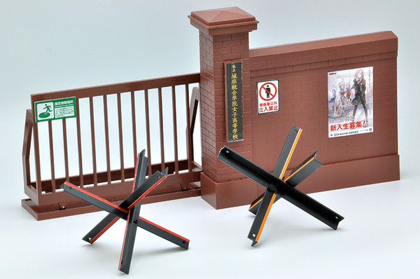 Specified Defense School Gate (Brick Type), Tomytec, Accessories, 1/12, 4543736315384