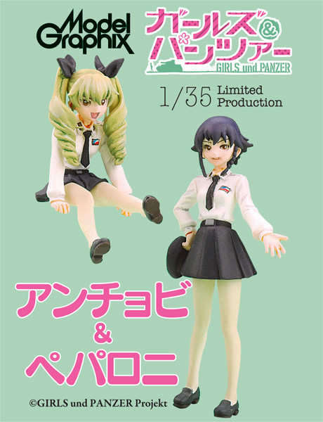 Anchovy, Pepperoni, Girls Und Panzer, Girls Und Panzer Kore Ga Hontou No Anzio-sen Desu!, Modelkasten, Garage Kit, 1/35