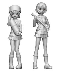 Alina, Nina, Girls Und Panzer Der Film, Platz, Garage Kit, 1/35