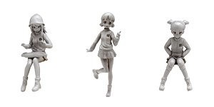 Aki, Mika, Mikko, Girls Und Panzer Der Film, Platz, Garage Kit, 1/35