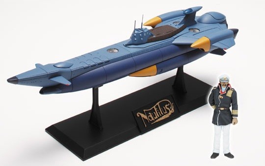 Nautilus (Submarin Color), Fushigi No Umi No Nadia, Aoshima, Pre-Painted, 1/500