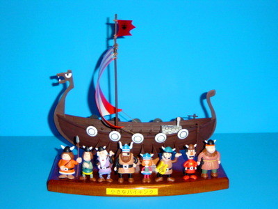 Faxe, Gorm, Halvar, Snorre, Tjure, Ulme, Urobe, Vicky, Chiisana Viking Wickie, Aoshima, Pre-Painted