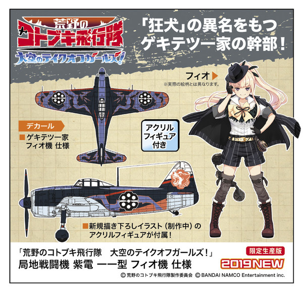 Shiden (Fio), Kouya No Kotobuki Hikoutai, Hasegawa, Model Kit, 1/48, 4967834522336