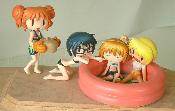 Hiro, Miyako, Sae, Yuno (Pool), Hidamari Sketch, Koubou Kinryuu, Garage Kit