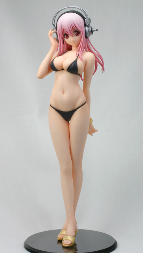 Sonico (Color Resin, Black Swimsuit), SoniComi (Super Sonico), Dengeki, Ryu-NS, Garage Kit, 1/7