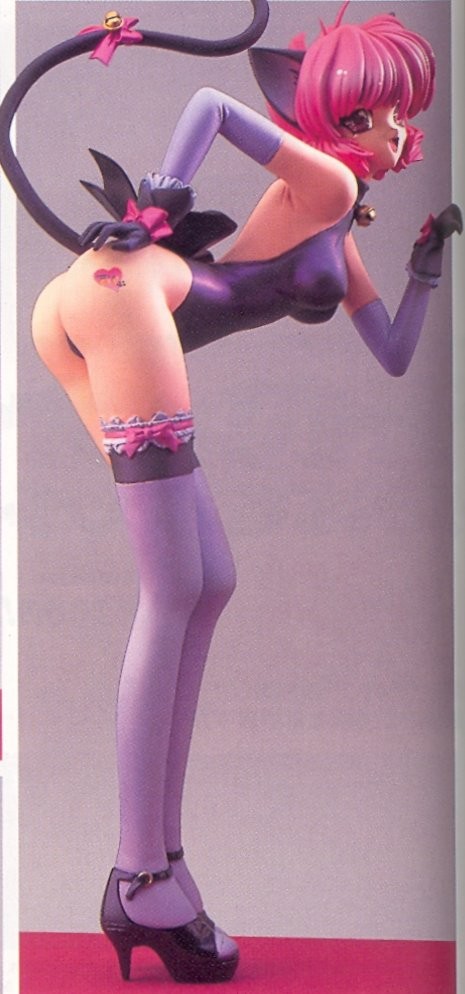 Dark Cherry Cat, Original, Kaiyodo, Pink Cadillac, Garage Kit