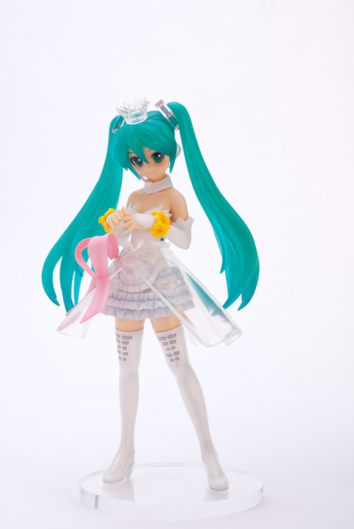 Hatsune Miku (White Dress), Hatsune Miku -Project Diva-, Tick Tock Rabbit, Garage Kit, 1/8