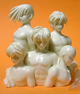Chang Wufei, Duo Maxwell, Heero Yuy, Quatre Raberba Winner, Trowa Barton, Shin Kidou Senki Gundam Wing, B-Club, Garage Kit