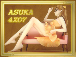 Souryuu Asuka Langley (Antique Sofa), Shin Seiki Evangelion, 4xO7, Garage Kit, 1/7