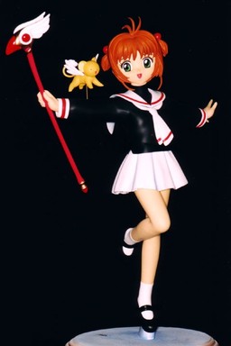 Kero-chan, Kinomoto Sakura (Winter School Uniform), Card Captor Sakura, Remix, Garage Kit, 1/4