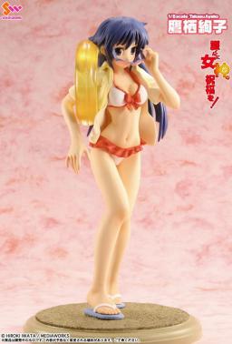 Takasu Ayako (White Swimsuit), Mamoru-kun Ni Megami No Shukufuku Wo!, Toy's Works, Pre-Painted, 1/8