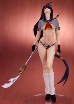 Kan'u Unchou (Black Uniform), Ikki Tousen Dragon Destiny, Kurushima, Pre-Painted, 1/6