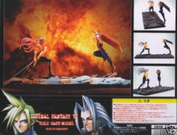 Cloud Strife, Sephiroth, Final Fantasy VII, Square, Pre-Painted