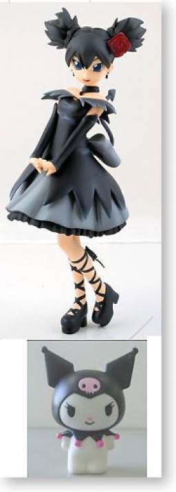 Kuromi, Kurumi Nui (Red Rose), Onegai My Melody, Agatsuma, Pre-Painted, 1/8, 4971404300743