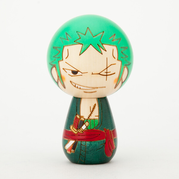 Roronoa Zoro, One Piece, Usaburo Kokeshi, Hikidashi Inc., Pre-Painted, 4580486442687