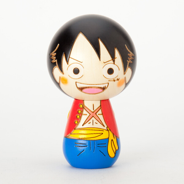 Monkey D. Luffy, One Piece, Usaburo Kokeshi, Hikidashi Inc., Pre-Painted, 4580486442670