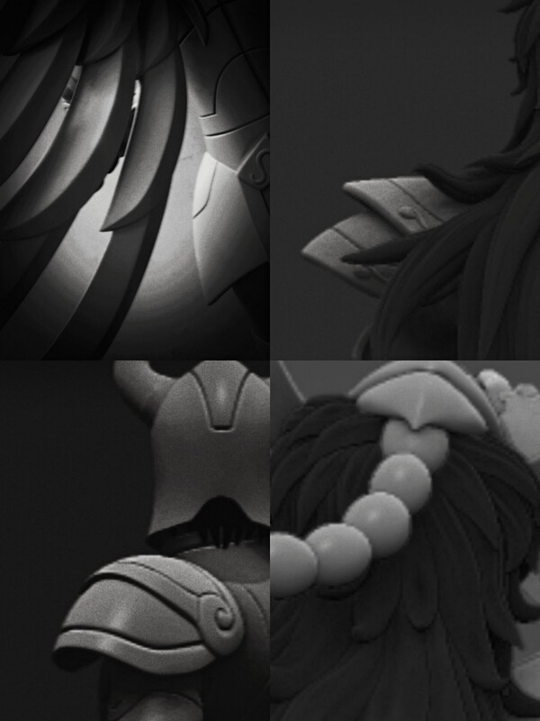 Pisces Aphrodite, Saint Seiya, Soul Wing, Pre-Painted, 1/4