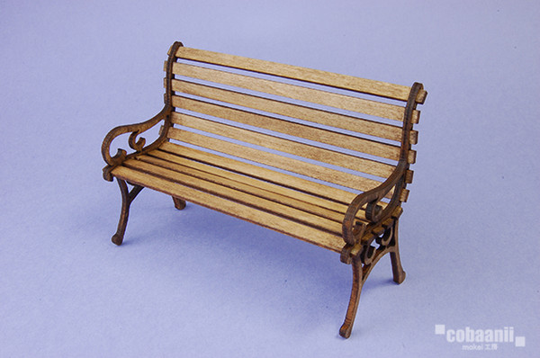 Park Bench, Cobaanii Mokei, Model Kit, 1/12, 4560434937373