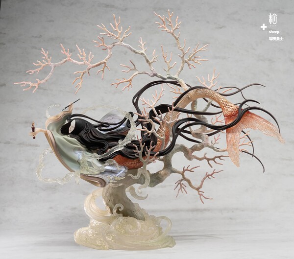 Akai Rousoku To Hito (Black), Original, Sum-Art, Pre-Painted