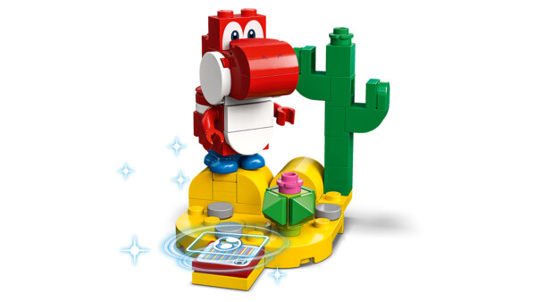 Yoshi (Red), Super Mario Brothers, Lego, Model Kit