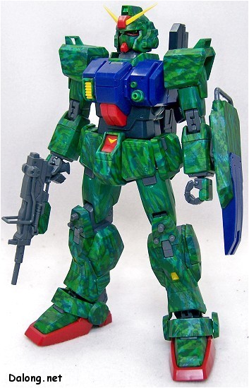 RX-79[G] Gundam Ground Type (Camouflage Coating Variation (Forest C)), Kidou Senshi Gundam: Dai 08 MS Shotai, Bandai, Model Kit, 1/100