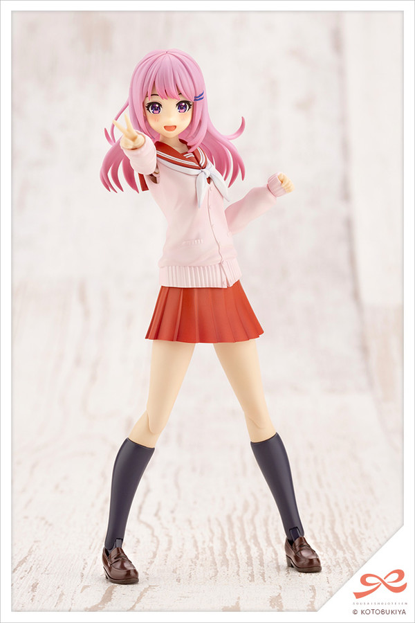 Yuki Madoka (Touou High School Winter Clothes, Dreaming Style Fresh Berry), Original, Kotobukiya, Model Kit, 1/10, 4934054026777