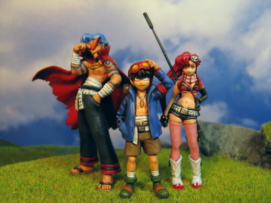 Boota, Simon, Tengen Toppa Gurren-Lagann, Aurora Model, Model Kit, 1/35