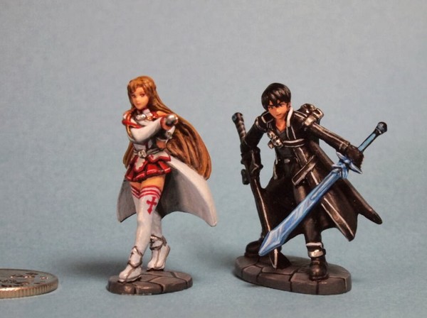Kirito, Sword Art Online, Aurora Model, Model Kit, 1/48
