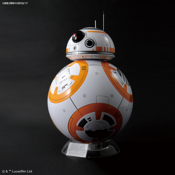 BB-8 (Gloss Finish), Star Wars: The Last Jedi, Bandai, Model Kit, 1/2
