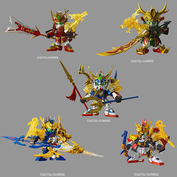 Bachou Blue Destiny, Chouhi Gundam, Chouun Gundam, Kan-u Gundam, Kouchuu Gundam, BB Senshi Sangokuden Eiyuu Gekitotsu Hen, BB Senshi Sangokuden Fuuun Gouketsu Hen, BB Senshi Sangokuden Senjin Kettou Hen, Bandai, Model Kit