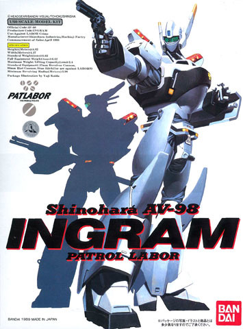 AV-98 Ingram 1, AV-98 Ingram 2 (TV), Kidou Keisatsu Patlabor, Bandai, Model Kit, 1/60